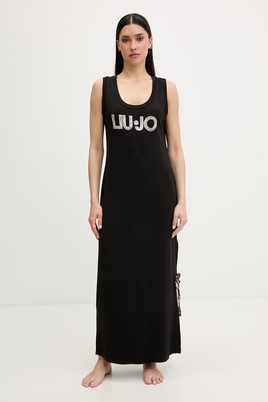 Liu Jo sukienka plażowa damska czarny VA6215.JS360