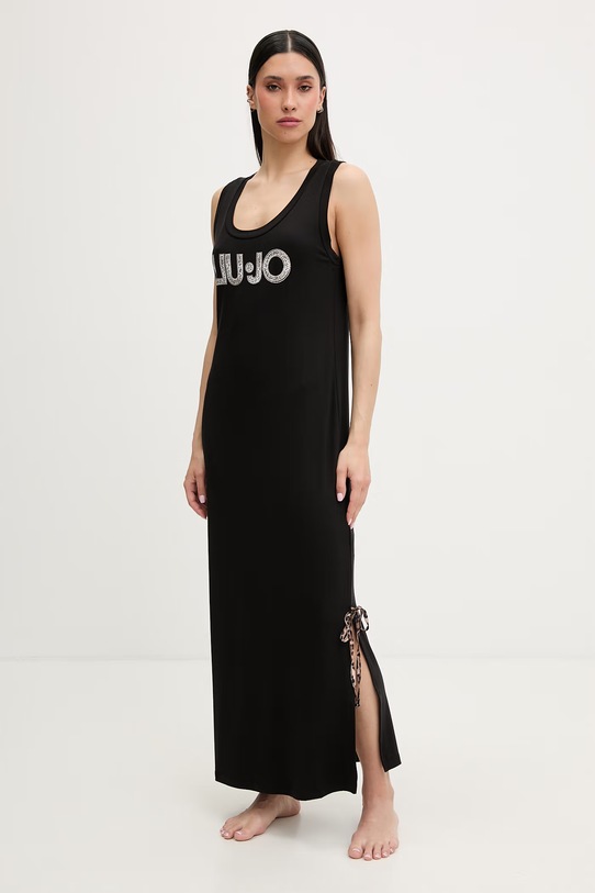Liu Jo sukienka plażowa damska VA6215.JS360 czarny SS26