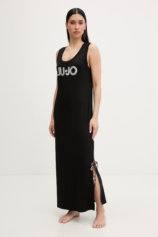 Liu Jo sukienka plażowa damska VA6215.JS360 czarny SS26