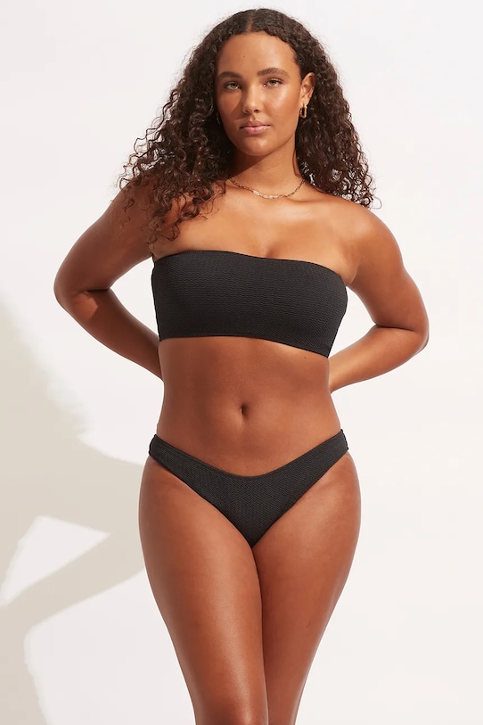 Seafolly plavkové kalhotky dámské High Cut Pant černá 40305.861