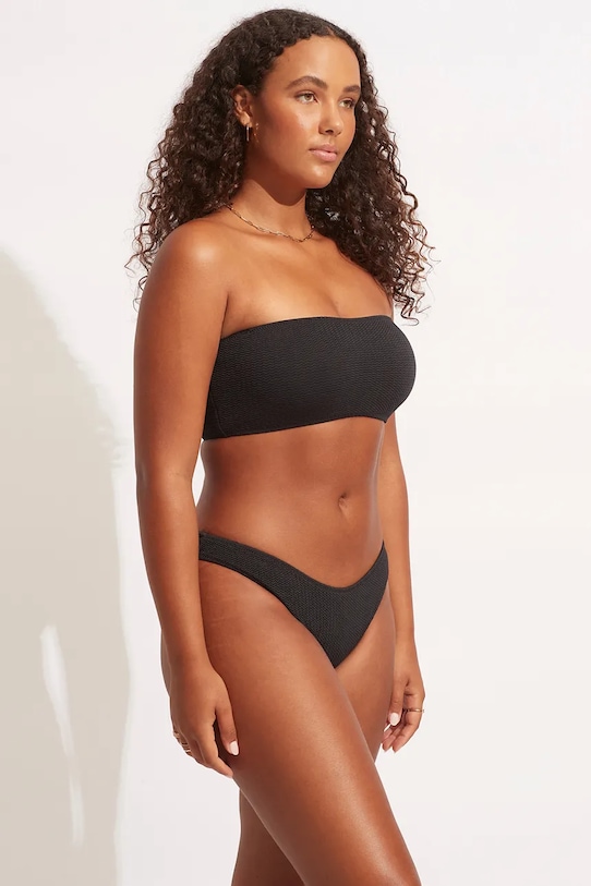 Seafolly plavkové kalhotky dámské High Cut Pant 40305.861 černá