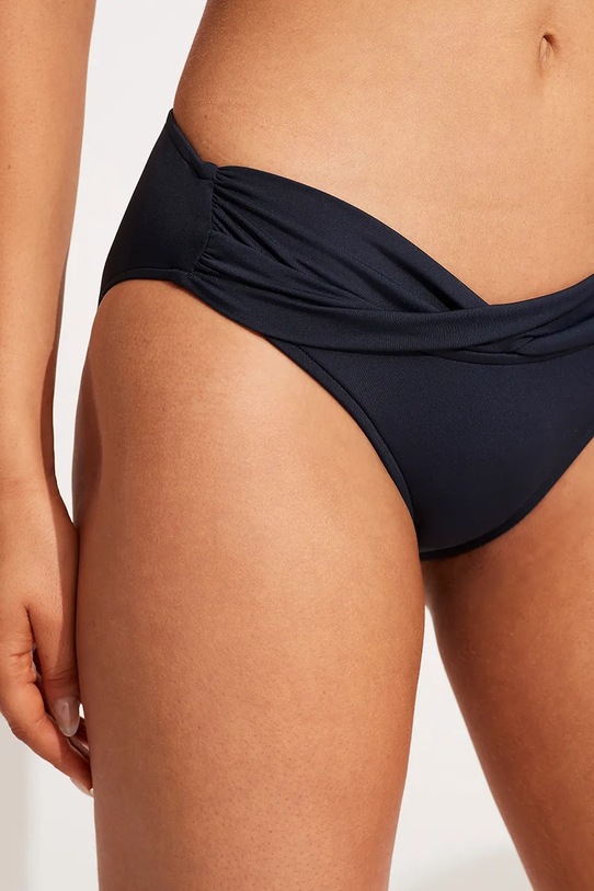 Seafolly σλιπ μπικίνι γυναικεία Twist σκούρο μπλε 44320.942