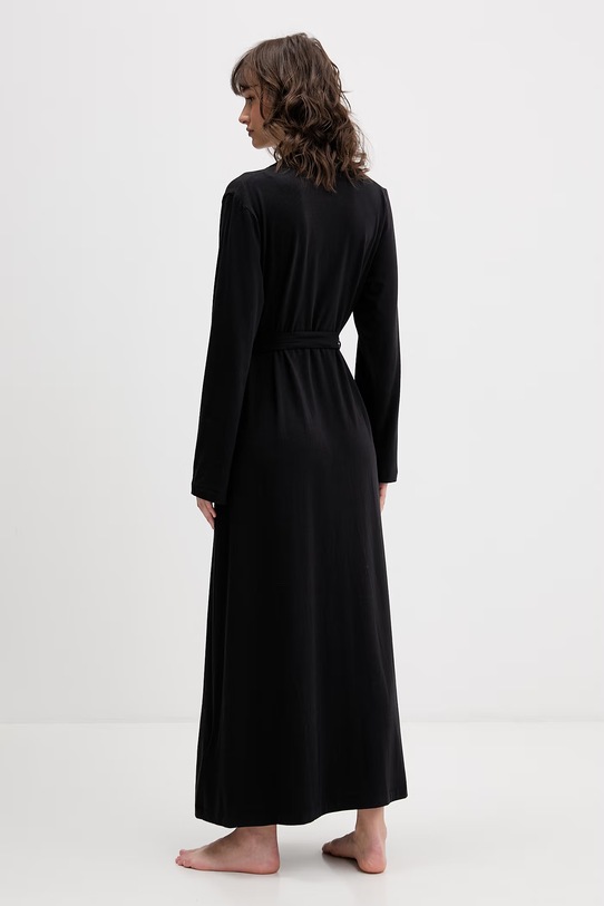 Odzież DKNY szlafrok damski z bawełną YI2022635 czarny