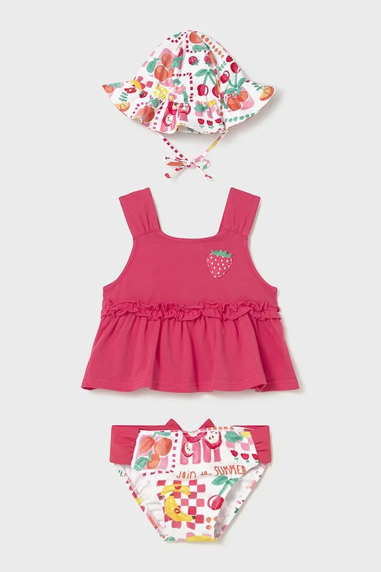 Mayoral dwuczęściowy strój kąpielowy dziecięcy Produkt niemowlęcy różowy 1654.4L.Baby.PPY2