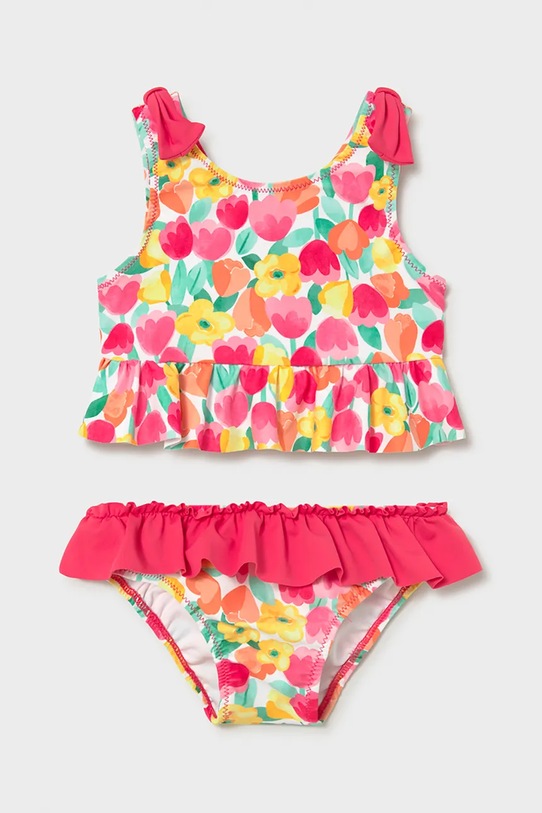 Mayoral dwuczęściowy strój kąpielowy dziecięcy komplet różowy 1655.4P.Baby.PPY2