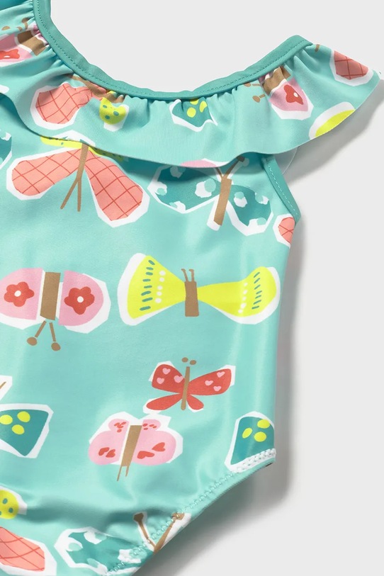 Dziewczynka Mayoral jednoczęściowy strój kąpielowy dziecięcy 1754.4N.Baby.PPY2 turkusowy