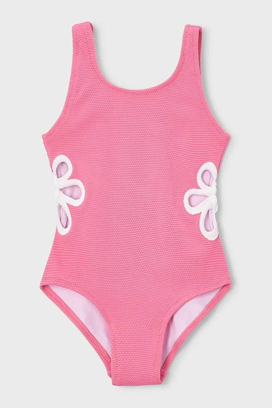 Dječji jednodijelni kupaći kostim Mayoral bez uzorka roza 3736.6M.Mini.PPY2