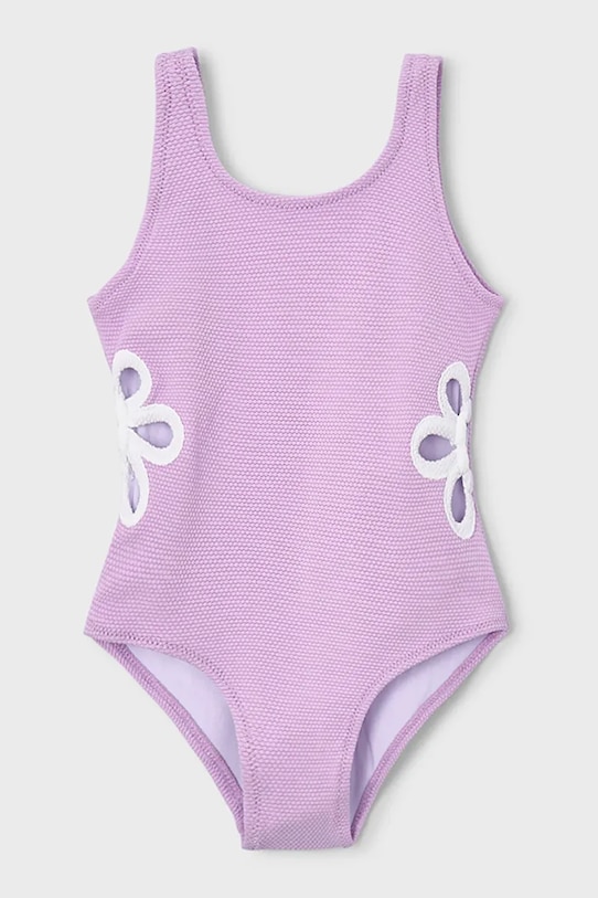 Dječji jednodijelni kupaći kostim Mayoral bez uzorka ljubičasta 3736.6M.Mini.PPY2