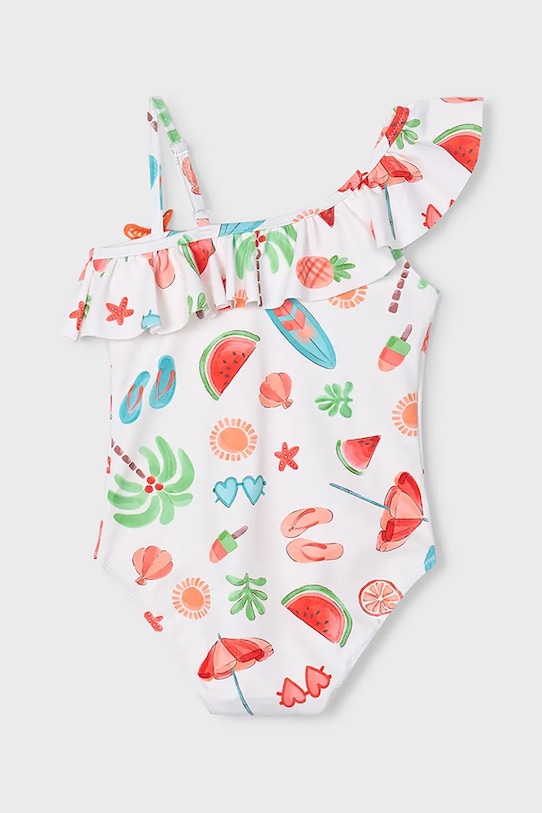 Mayoral jednoczęściowy strój kąpielowy dziecięcy 3737.6N.Mini.PPY2 biały SS26