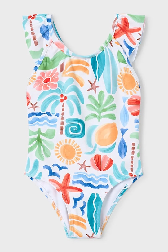 Jednodielne detské plavky Mayoral bez kostíc viacfarebná 3738.6P.Mini.PPY2