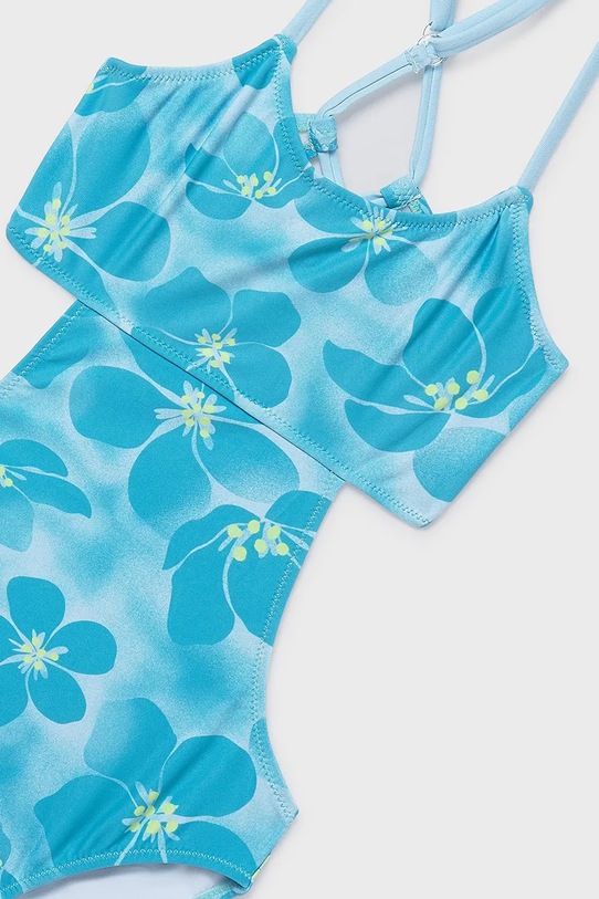 Dziewczynka Mayoral jednoczęściowy strój kąpielowy dziecięcy 6777.8J.Junior.PPY2 niebieski