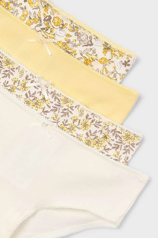 Dziewczynka Mayoral figi dziecięce 4-pack 10174.6E.Mini.PPY2 żółty