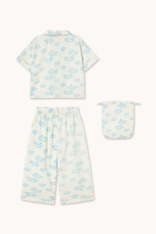Dievča Detské bavlnené pyžamo Tinycottons BLOSSOMS SET SS26.477 biela