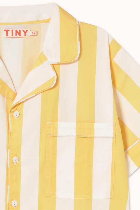 Detské bavlnené pyžamo Tinycottons YELLOW STRIPES SET žltá SS26.479