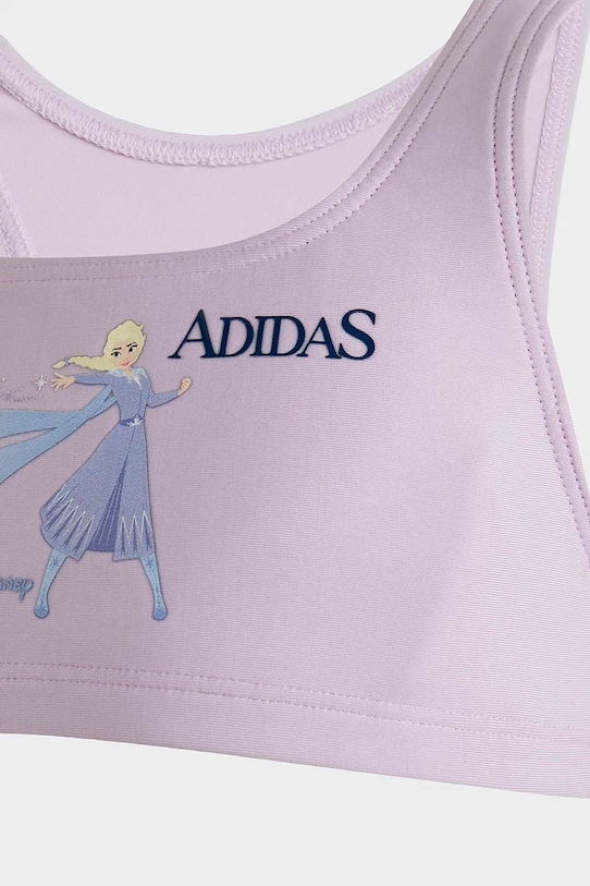 Dječji dvodijelni kupaći kostim adidas Performance DISNEY ljubičasta KC5633