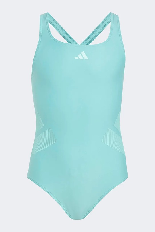 adidas Performance jednoczęściowy strój kąpielowy dziecięcy miękka turkusowy KC6830
