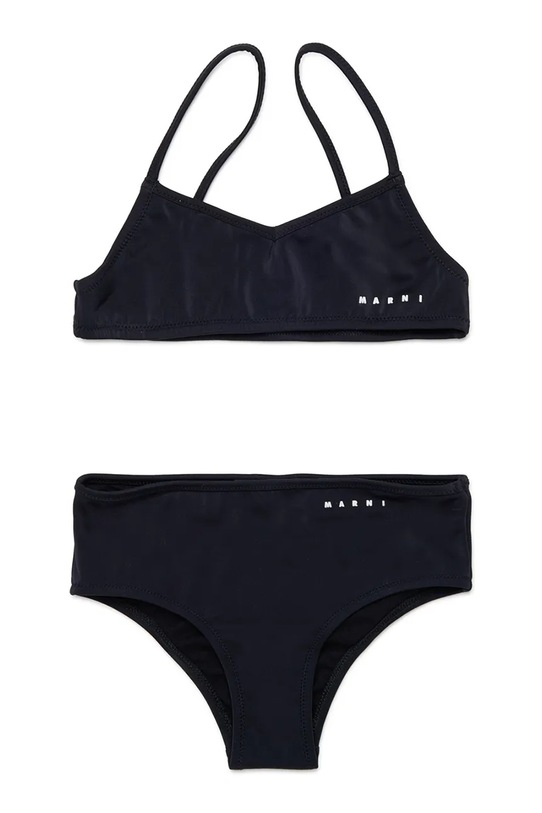 Marni strój kąpielowy dwuczęściowy dziecięcy MM28F SWIMSUIT czarny M01759.M00M2