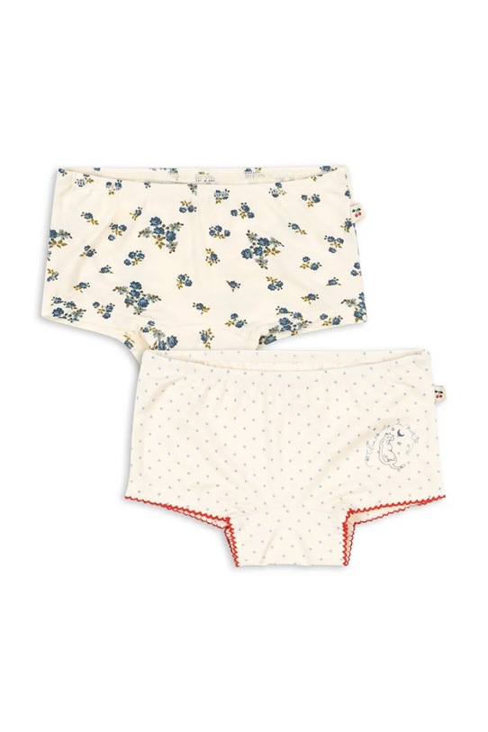 Konges Sløjd figi dziecięce 2 PACK MIMMI MODAL HIPSTERS 2-pack 2-pack beżowy KS104597.PPY2