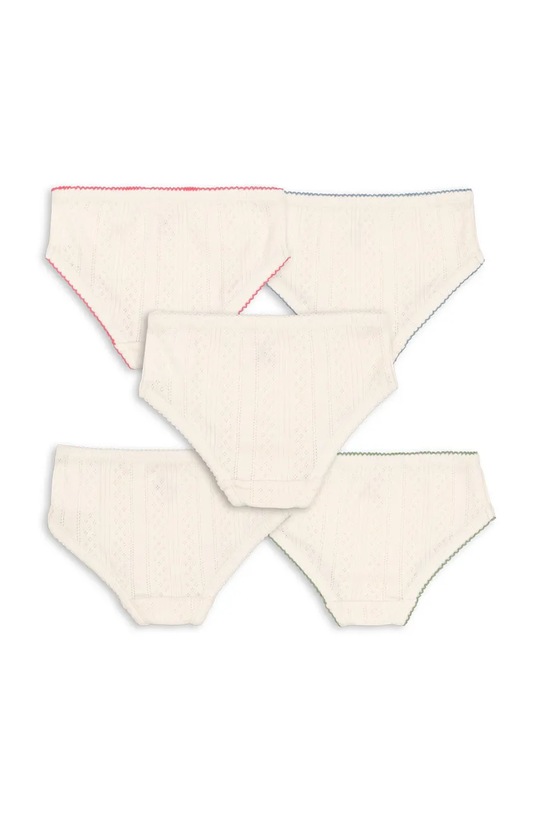 Konges Sløjd figi dziecięce bawełniane MINNA GIRL UNDERPANTS GOTS 5-pack KS104997.PPY2 beżowy SS26