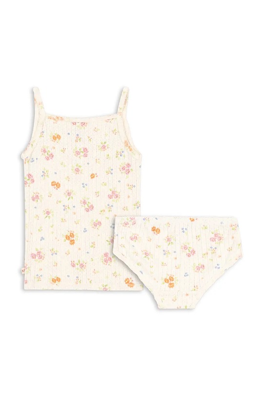 Konges Sløjd komplet bawełniany dziecięcy MINNIE UNDERWEAR GOTS KS105010.PPY2 beżowy SS26