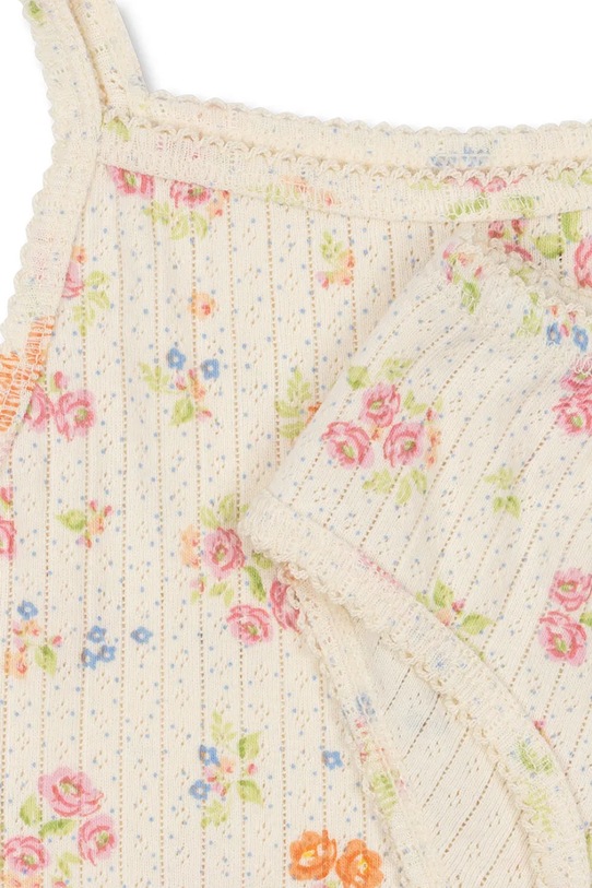 Dziewczynka Konges Sløjd komplet bawełniany dziecięcy MINNIE UNDERWEAR GOTS KS105010.PPY2 beżowy