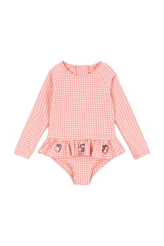 Ολόσωμο παιδικό μαγιό Konges Sløjd ETTA LS SWIMSUIT μαλακό ροζ KS104786.PPY2