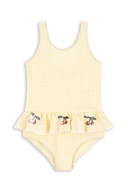 Ολόσωμο παιδικό μαγιό Konges Sløjd ETTA SWIMSUIT μαλακό κίτρινο KS104790.PPY2