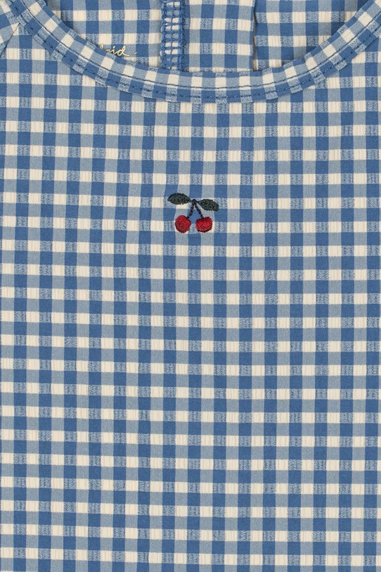 Dziewczynka Konges Sløjd jednoczęściowy strój kąpielowy dziecięcy FRESIA LS SWIMSUIT GRS KS104832.PPY2 niebieski