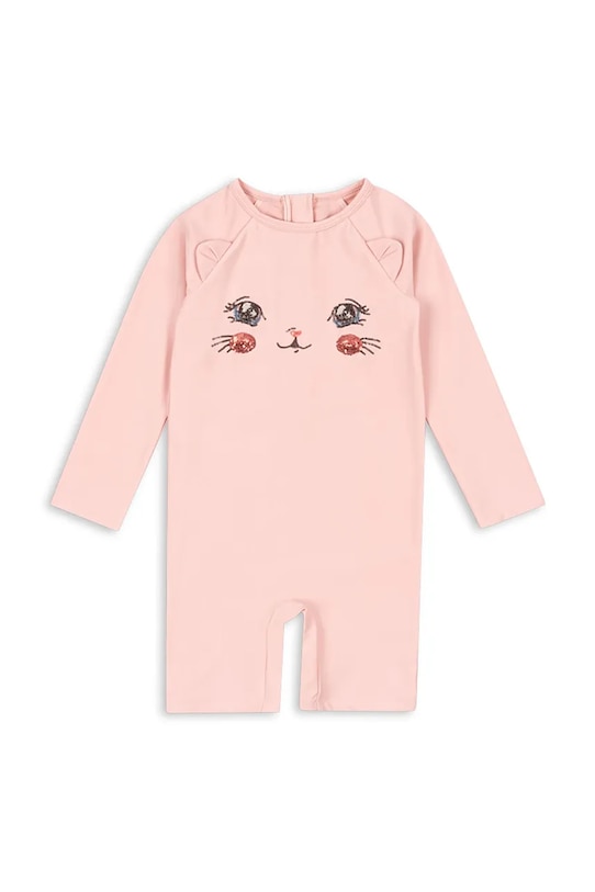 Konges Sløjd jednoczęściowy strój kąpielowy dziecięcy KITTY ONESIE GRS miękka różowy KS104919.PPY2