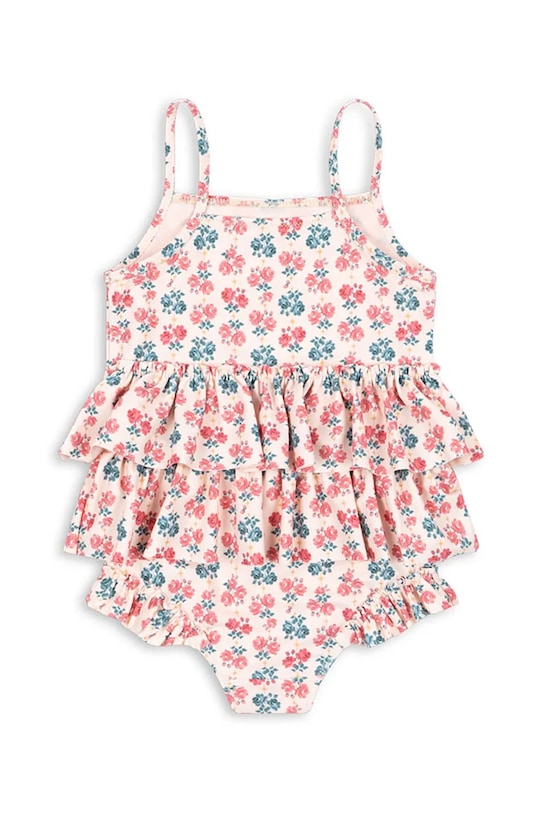Konges Sløjd jednoczęściowy strój kąpielowy dziecięcy MANUCA FRILL SWIMSUIT GRS KS104988.PPY2 różowy SS26
