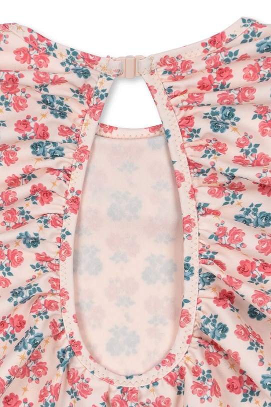 Dziewczynka Konges Sløjd jednoczęściowy strój kąpielowy dziecięcy MANUCA LS SWIMSUIT GRS KS104989.PPY2 różowy