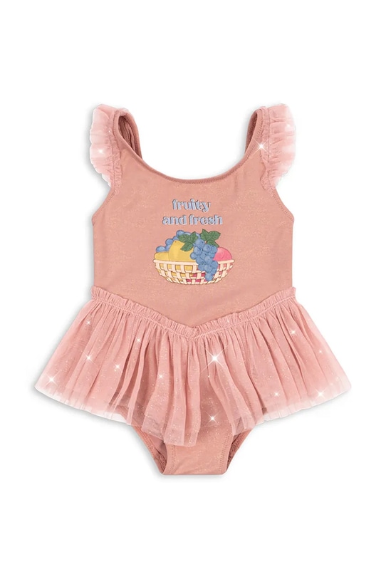 Konges Sløjd jednoczęściowy strój kąpielowy dziecięcy AMANDINE SWIMSUIT miękka różowy KS104633.PPY2