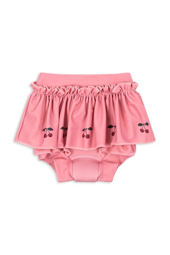 Konges Sløjd figi kąpielowe dziecięce BOBBI FRILL SWIM SHORTS dół różowy KS104702.PPY2