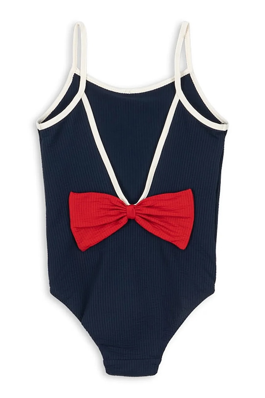 Dziewczynka Konges Sløjd jednoczęściowy strój kąpielowy dziecięcy BOWIE SWIMSUIT GRS KS104711.PPY2 granatowy