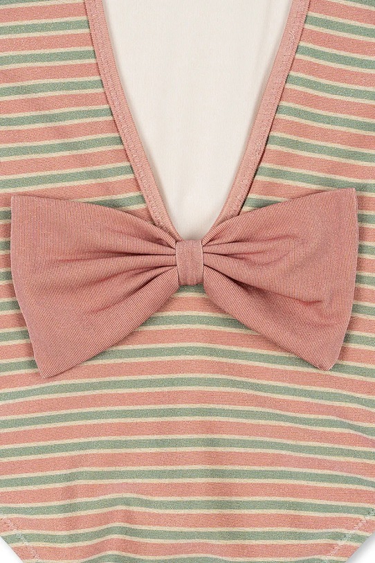 Dziewczynka Konges Sløjd jednoczęściowy strój kąpielowy dziecięcy BOWWOW SWIMSUIT KS104715.PPY2 beżowy