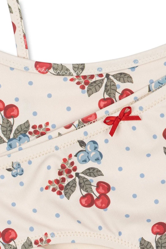 Dziewczynka Konges Sløjd dwuczęściowy strój kąpielowy dziecięcy FRAGO BIKINI GRS KS104820.PPY2 biały