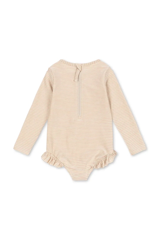 Konges Sløjd jednoczęściowy strój kąpielowy dziecięcy JADE LS SWIMSUIT KS104856.PPY2 beżowy SS26