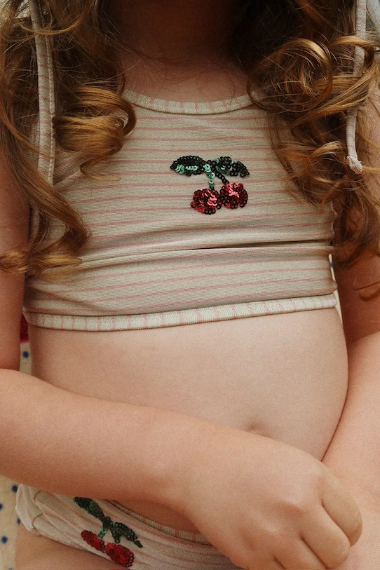 Konges Sløjd strój kąpielowy dwuczęściowy dziecięcy JADE SWIM BIKINI różowy KS104857.PPY2