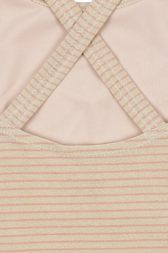 Dziewczynka Konges Sløjd jednoczęściowy strój kąpielowy dziecięcy JADE SWIMSUIT KS104860.PPY2 beżowy