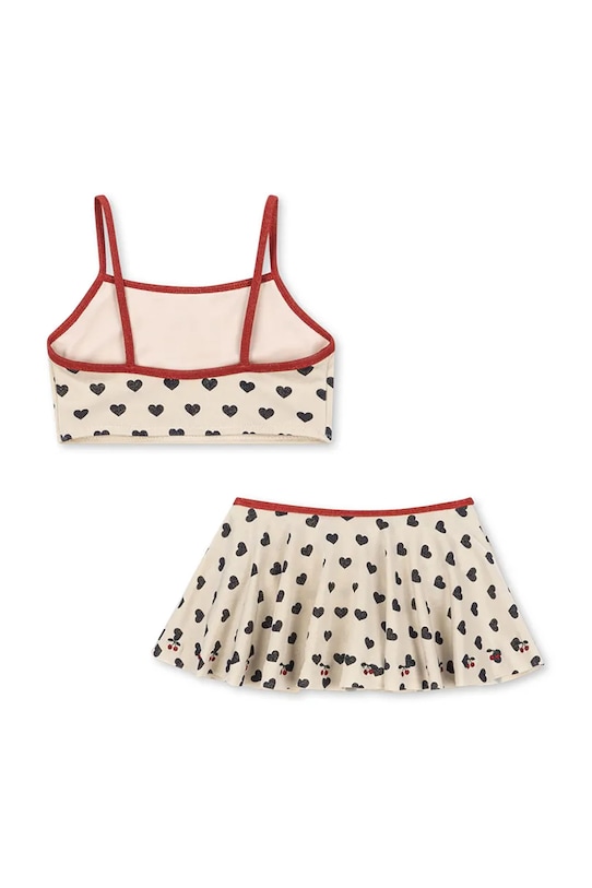 Konges Sløjd dwuczęściowy strój kąpielowy dziecięcy MANON GLITTER BIKINI KS104981.PPY2 beżowy SS26