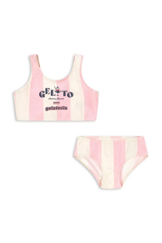 Konges Sløjd strój kąpielowy dwuczęściowy dziecięcy POMIA BIKINI różowy KS105039.PPY2