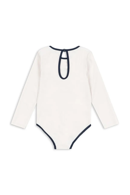 Konges Sløjd jednoczęściowy strój kąpielowy dziecięcy VILJA LS SWIMSUIT GRS KS105119.PPY2 biały SS26