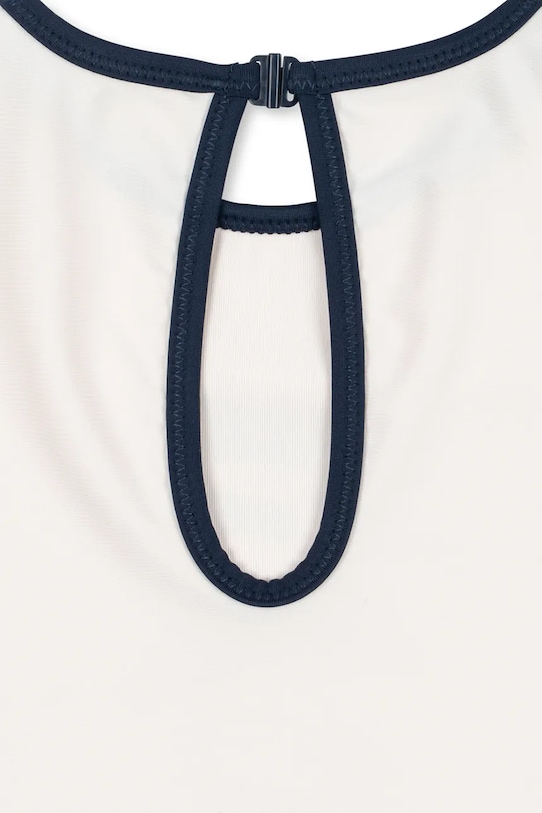 Dziewczynka Konges Sløjd jednoczęściowy strój kąpielowy dziecięcy VILJA LS SWIMSUIT GRS KS105119.PPY2 biały