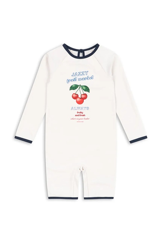 Konges Sløjd jednoczęściowy strój kąpielowy dziecięcy VILJA ONESIE GRS miękka biały KS105120.PPY2