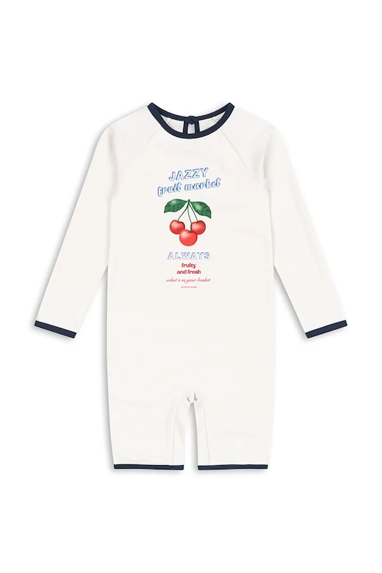 Konges Sløjd jednoczęściowy strój kąpielowy dziecięcy VILJA ONESIE GRS miękka biały KS105120.PPY2