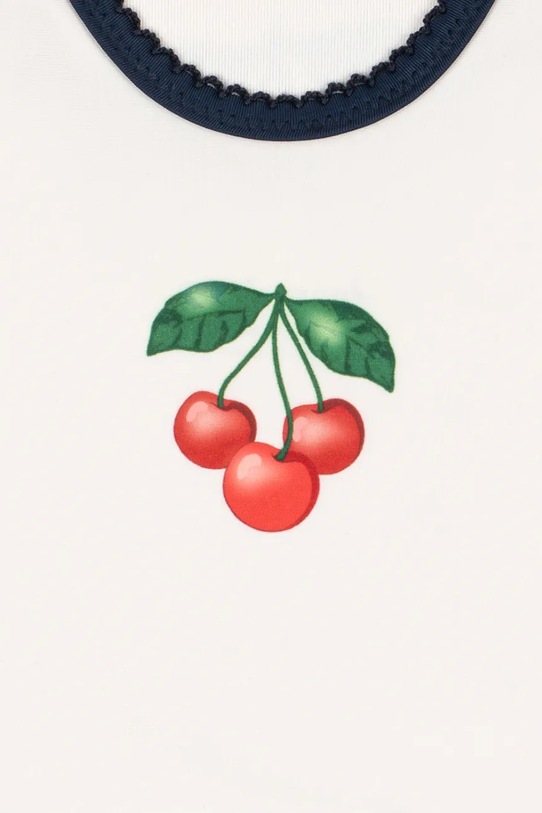 Dziewczynka Konges Sløjd jednoczęściowy strój kąpielowy dziecięcy VILJA SWIMSUIT GRS KS105123.PPY2 biały