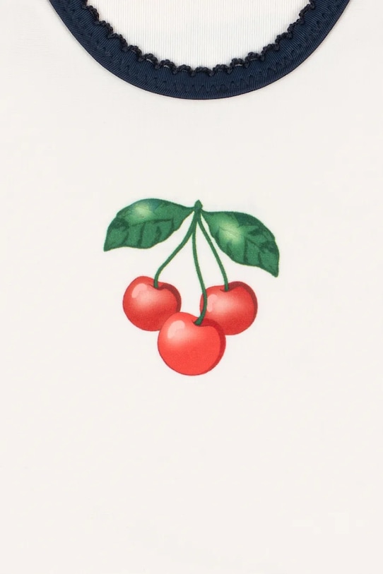 Dziewczynka Konges Sløjd jednoczęściowy strój kąpielowy dziecięcy VILJA SWIMSUIT GRS KS105123.PPY2 biały