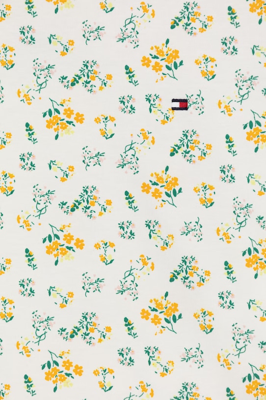 Момиче Tommy Hilfiger пижама от две части за деца от памук с еластан UG0UG00818.PPY2 бежов