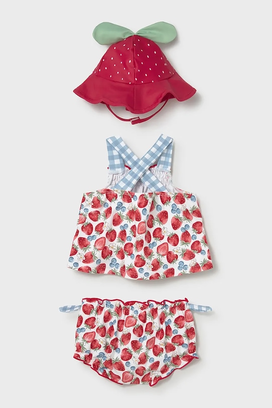 Κοριτσίστικα Βρεφικό μαγιό δύο τεμαχίων Mayoral Newborn 1635.2R.Newborn.PPY2 κόκκινο