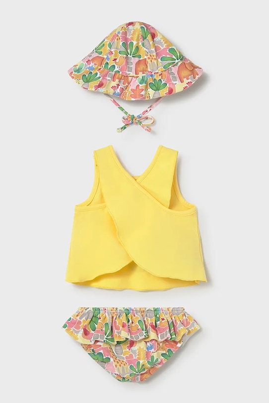 Βρεφικό μαγιό δύο τεμαχίων Mayoral Newborn 1636.2V.Newborn.PPY2 κίτρινο SS26